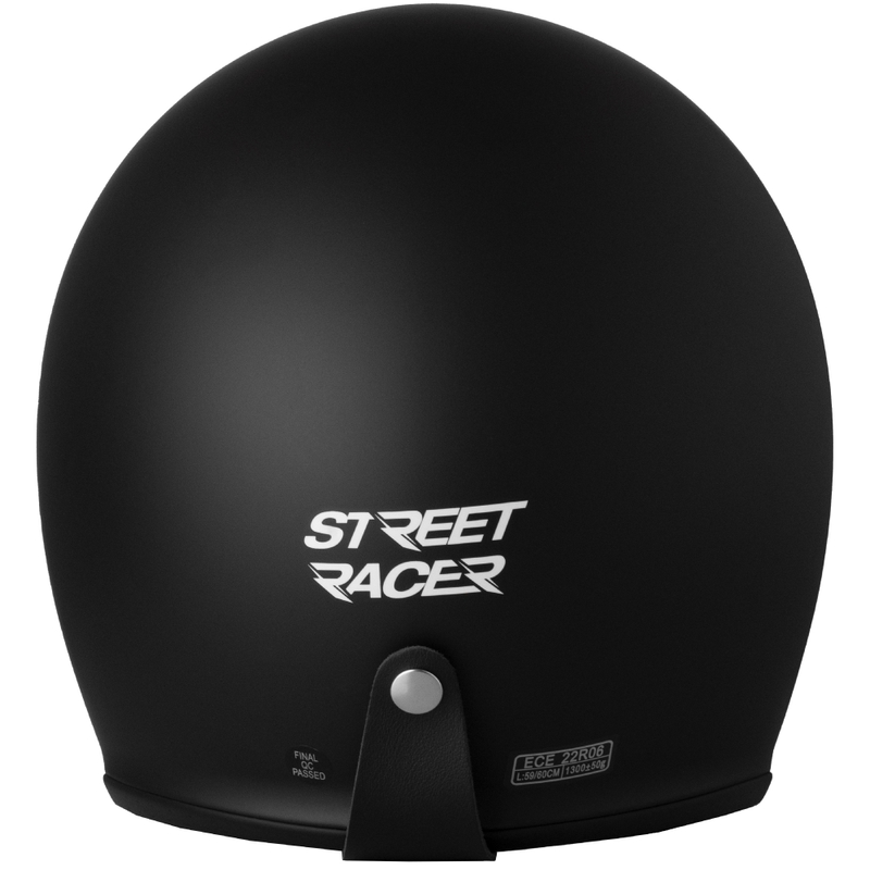 Otevřená helma na motorku Street Racer Shadow II matná černá