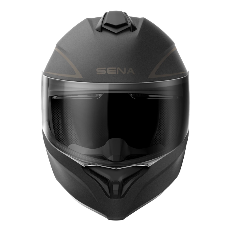 Výklopná helma na motorku s headsetem SENA Outrush R černá matná