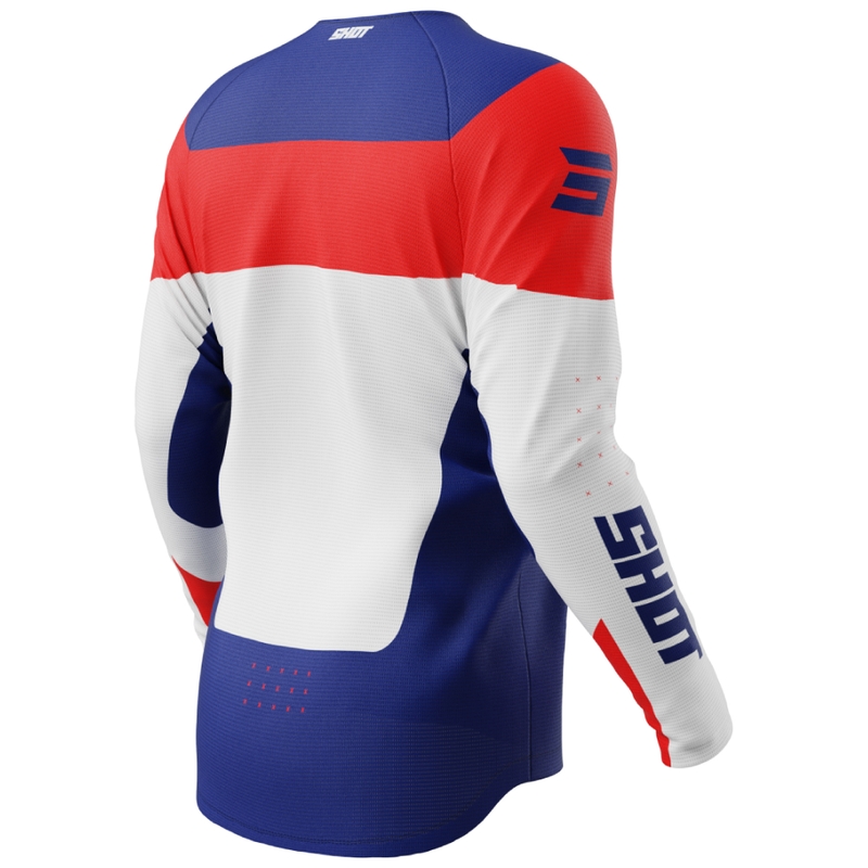 Dětský motokrosový dres Shot Draw League modro-červený