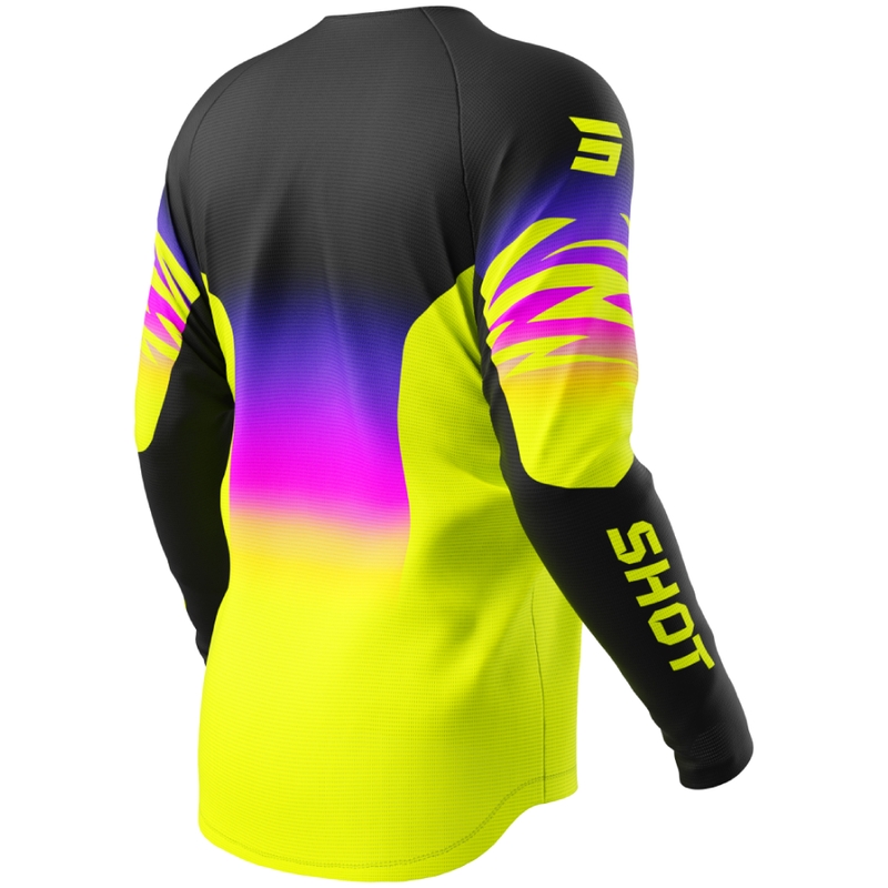 Dětský motokrosový dres Shot Draw X-Trem fluo žlutý