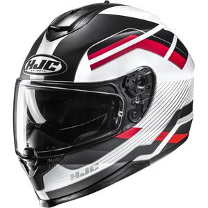 Integrální helma na motorku HJC C70N Belis MC1SF černo-bílo-červená