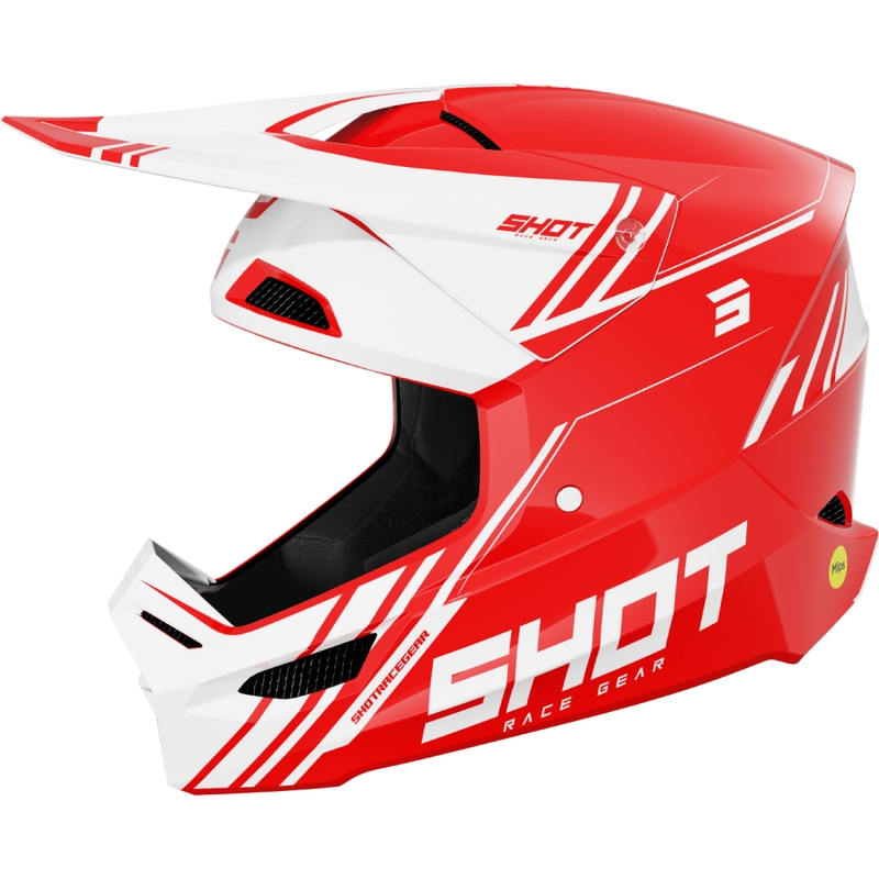 Motokrosová helma Shot Race Sprint červená
