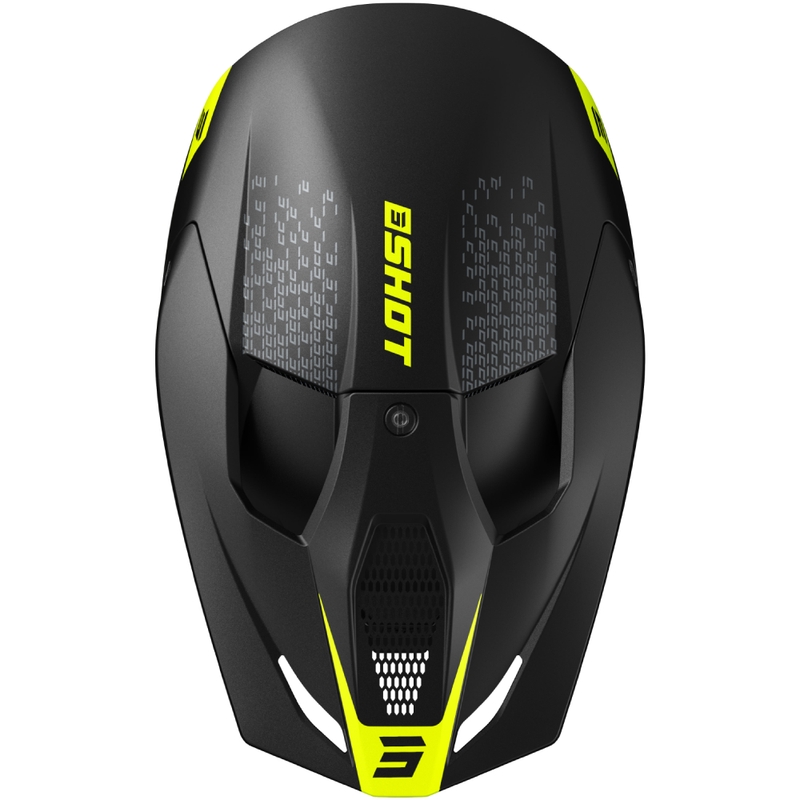 Motokrosová helma Shot Furious Draw fluo žlutá