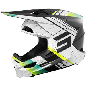 Motokrosová helma Shot Furious Mirage modro-fluo žlutá
