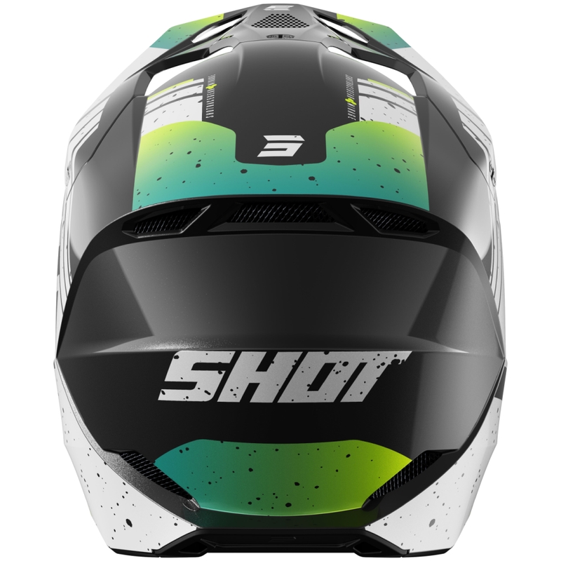 Motokrosová helma Shot Furious Mirage modro-fluo žlutá