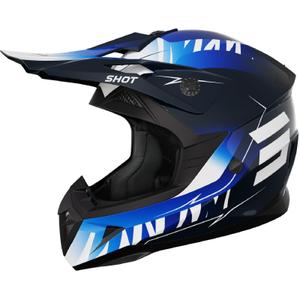 Motokrosová helma Shot Pulse X-Trem modrá
