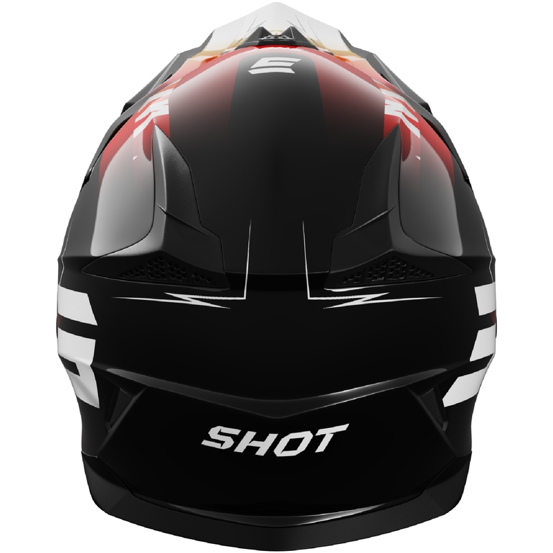 Dětská motokrosová helma Shot Pulse X-Trem oranžovo-červená