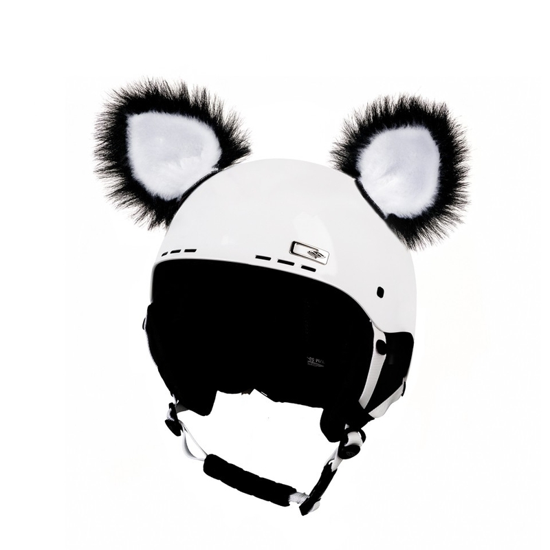 Uši na helmu Kočka černá