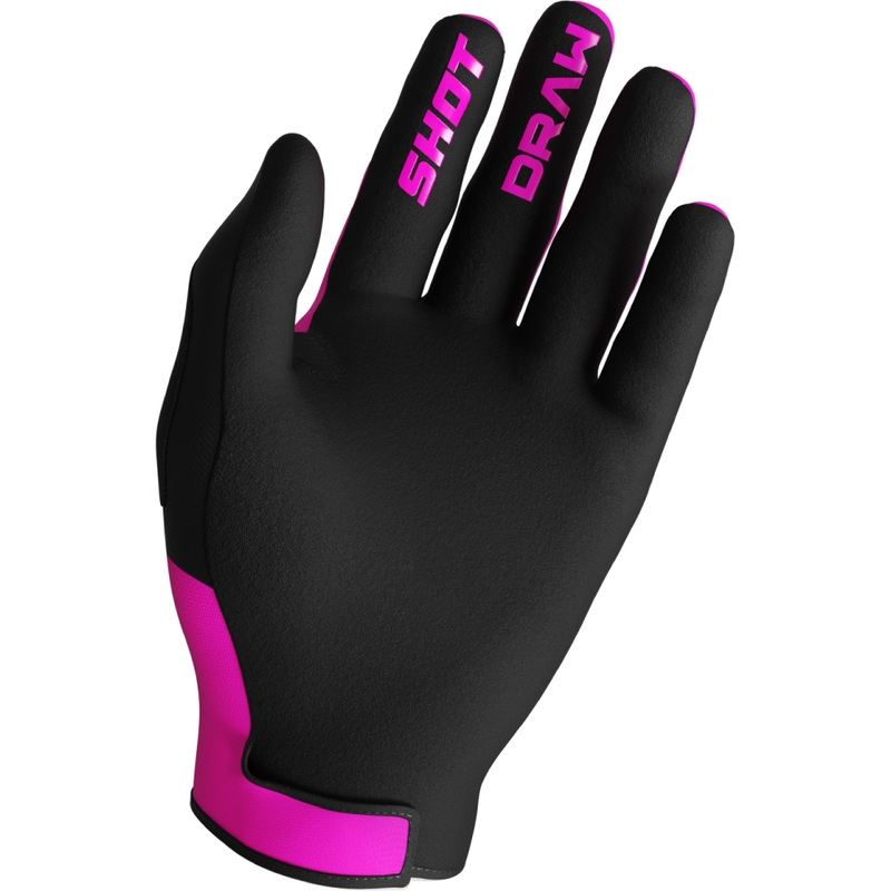 Motokrosové rukavice Shot Draw Sky růžové