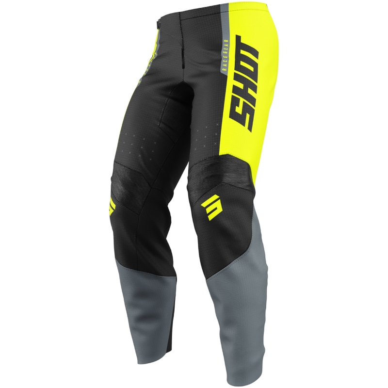 Dětské motokrosové kalhoty Shot Draw League fluo žluté