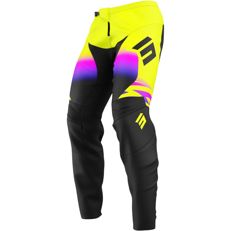 Dětské motokrosové kalhoty Shot Draw X-Trem fluo žluté