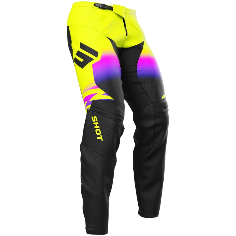 Dětské motokrosové kalhoty Shot Draw X-Trem fluo žluté