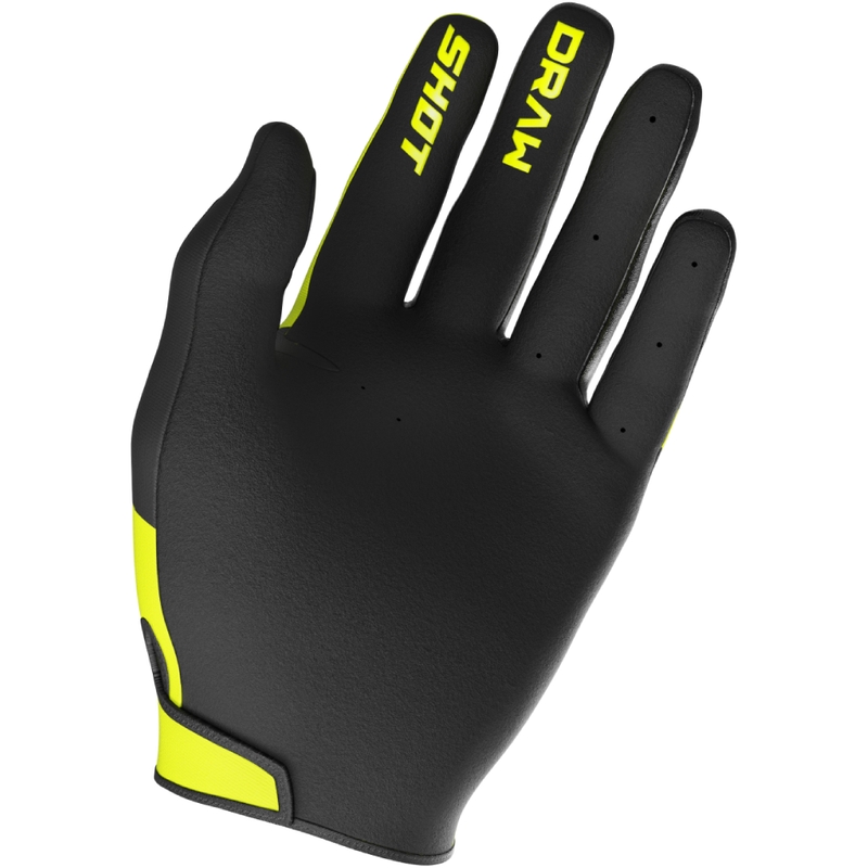 Dětské motokrosové rukavice Shot Draw Sky fluo žluté