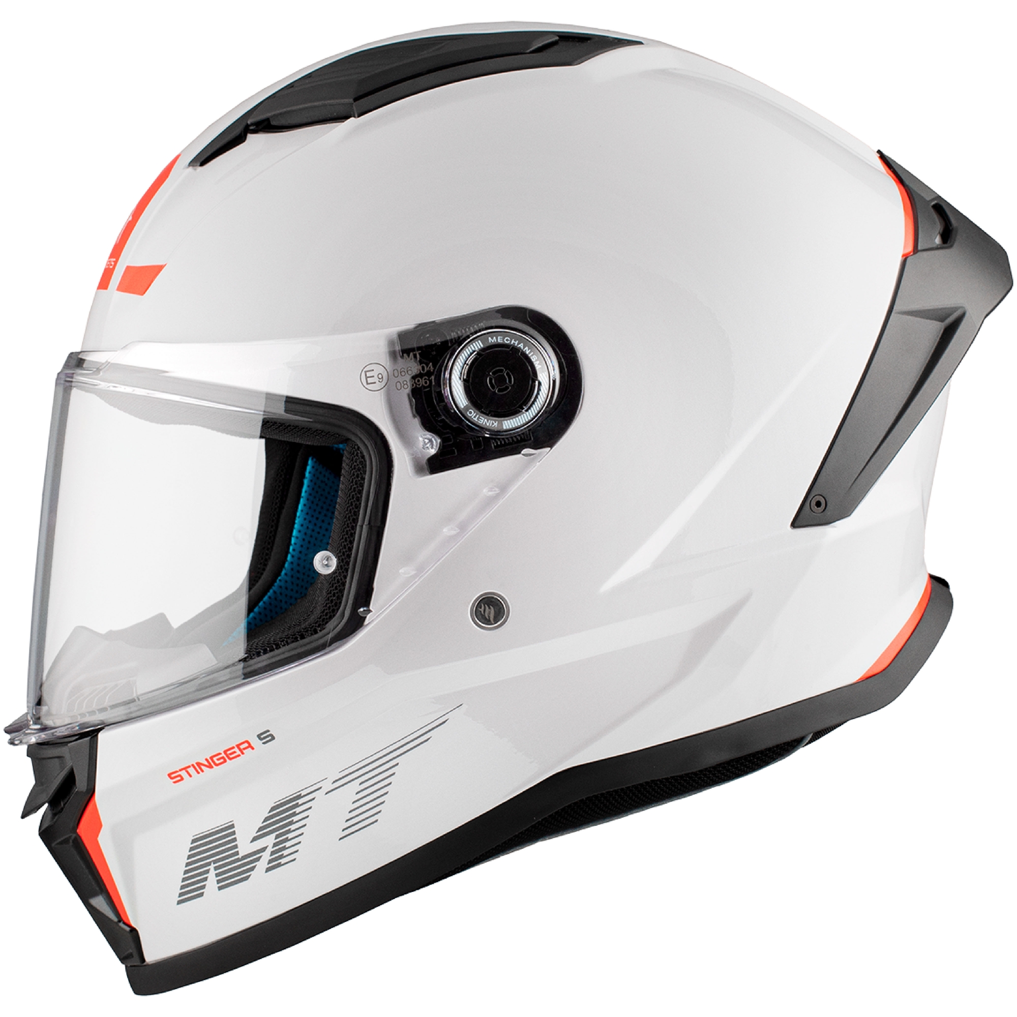 Integrální helma na motorku MT Stinger 2 Solid lesklá bílá Velikost: XS