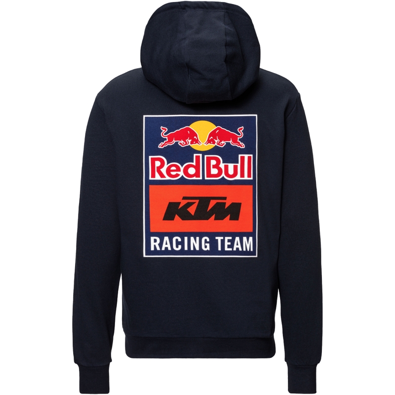 Mikina KTM Logo Zip Hoodie modro-oranžová