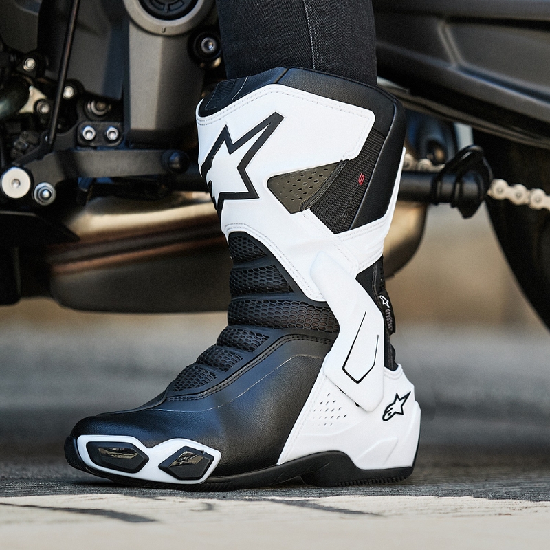 Dámské boty na motorku Alpinestars Stella SMX-6 3 Drystar bílo-černé