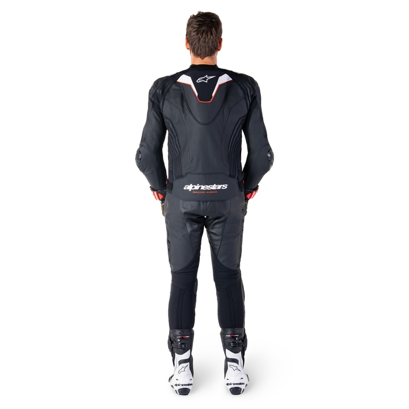 Kožená bunda na motorku Alpinestars Missile 3 Ignition černo-bílá