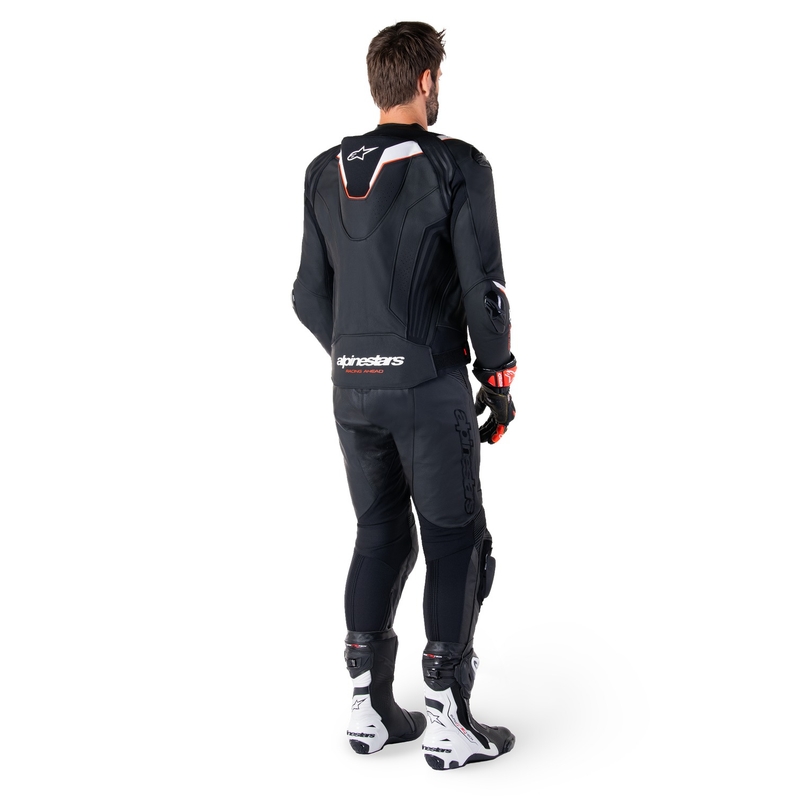 Kožená bunda na motorku Alpinestars Missile 3 Ignition černo-bílá