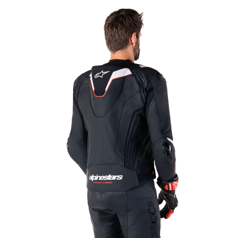 Kožená bunda na motorku Alpinestars Missile 3 Ignition černo-bílá