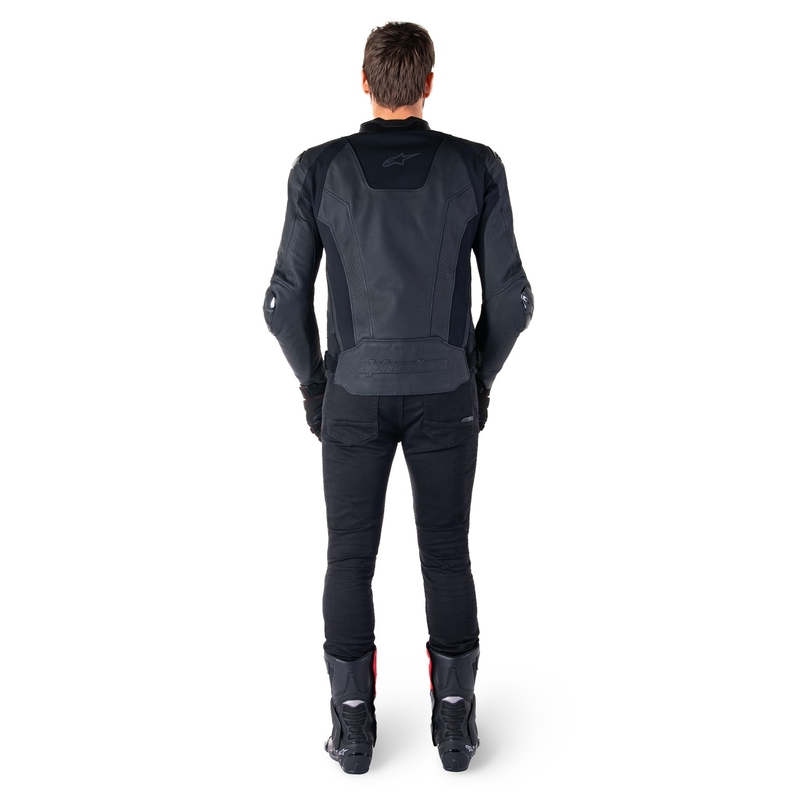Kožená bunda na motorku Alpinestars Missile 3 černo-černá
