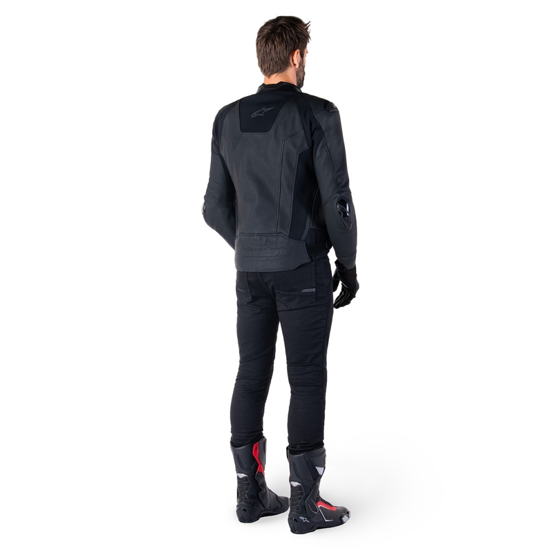 Kožená bunda na motorku Alpinestars Missile 3 černo-černá
