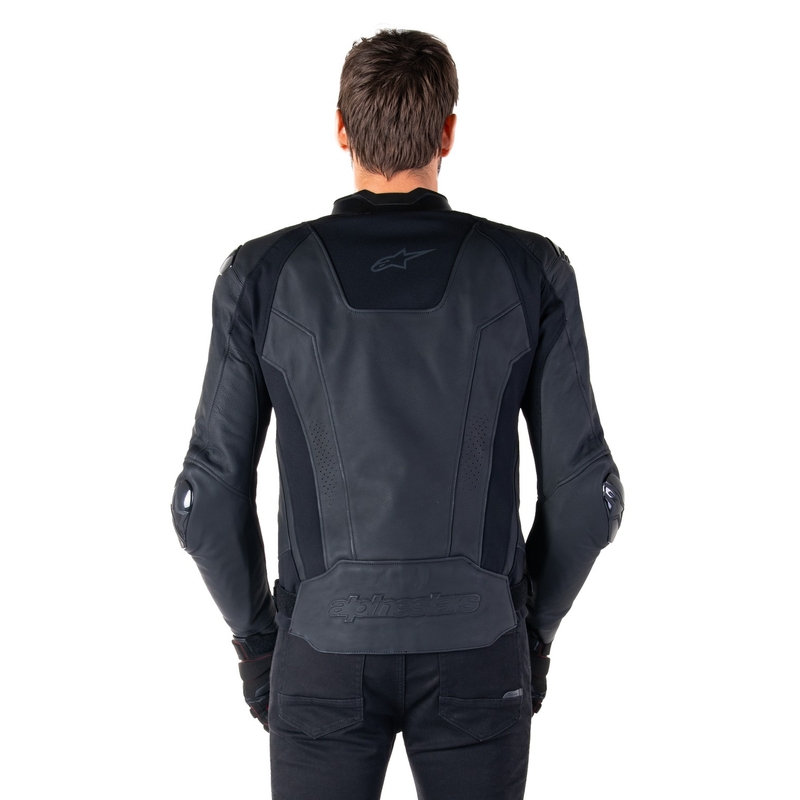 Kožená bunda na motorku Alpinestars Missile 3 černo-černá