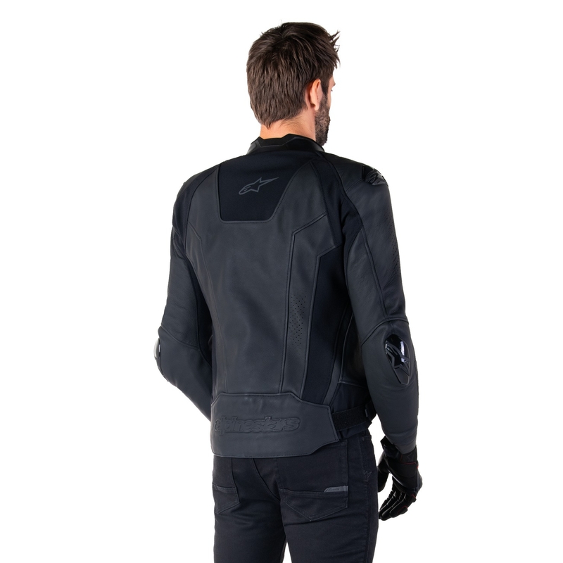 Kožená bunda na motorku Alpinestars Missile 3 černo-černá