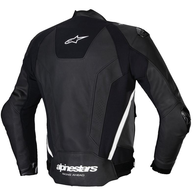 Kožená bunda na motorku Alpinestars Missile 3 černo-bílá
