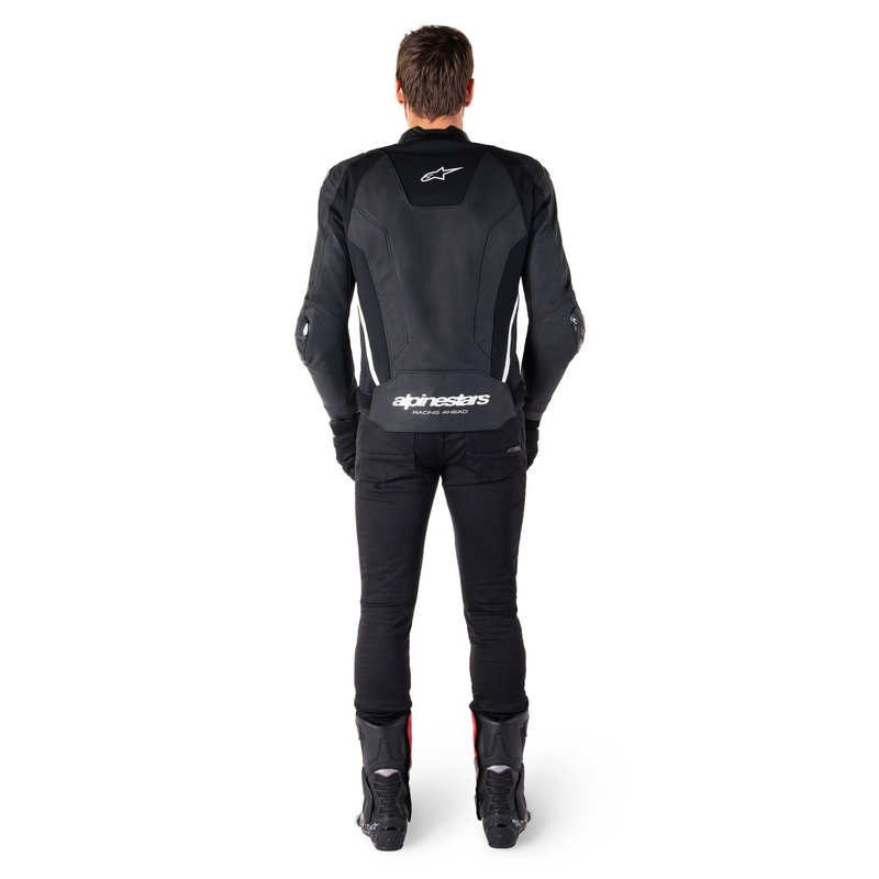 Kožená bunda na motorku Alpinestars Missile 3 černo-bílá