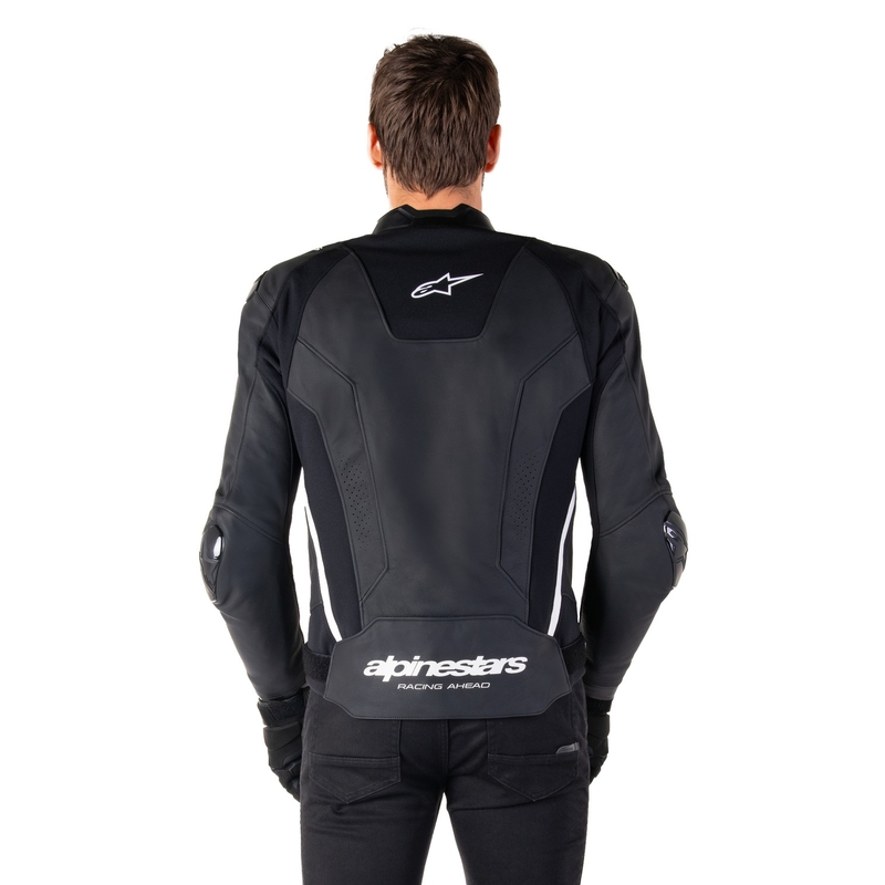 Kožená bunda na motorku Alpinestars Missile 3 černo-bílá