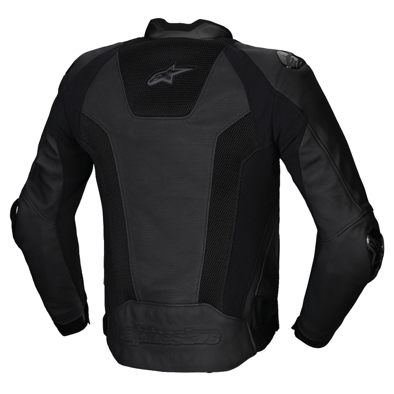 Kožená bunda na motorku Alpinestars Missile 3 Airflow černo-černá