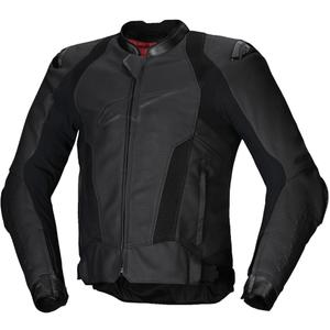 Kožená bunda na motorku Alpinestars Missile 3 Airflow černo-černá
