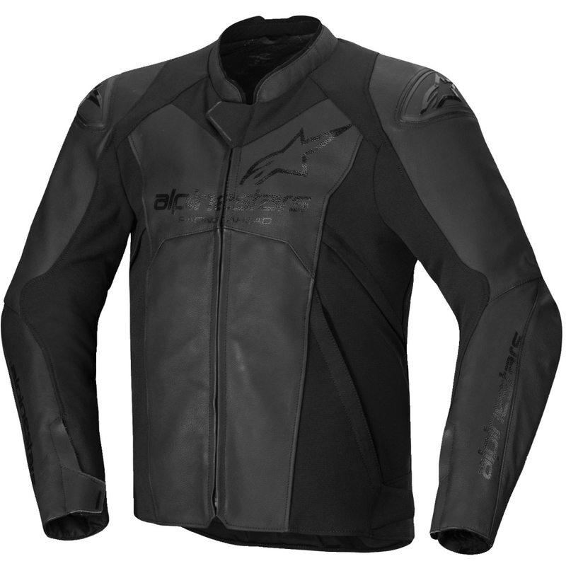 Kožená bunda na motorku Alpinestars Faster 3 černo-černá