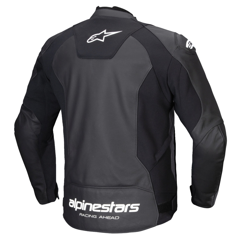 Kožená bunda na motorku Alpinestars Faster 3 černo-bílá