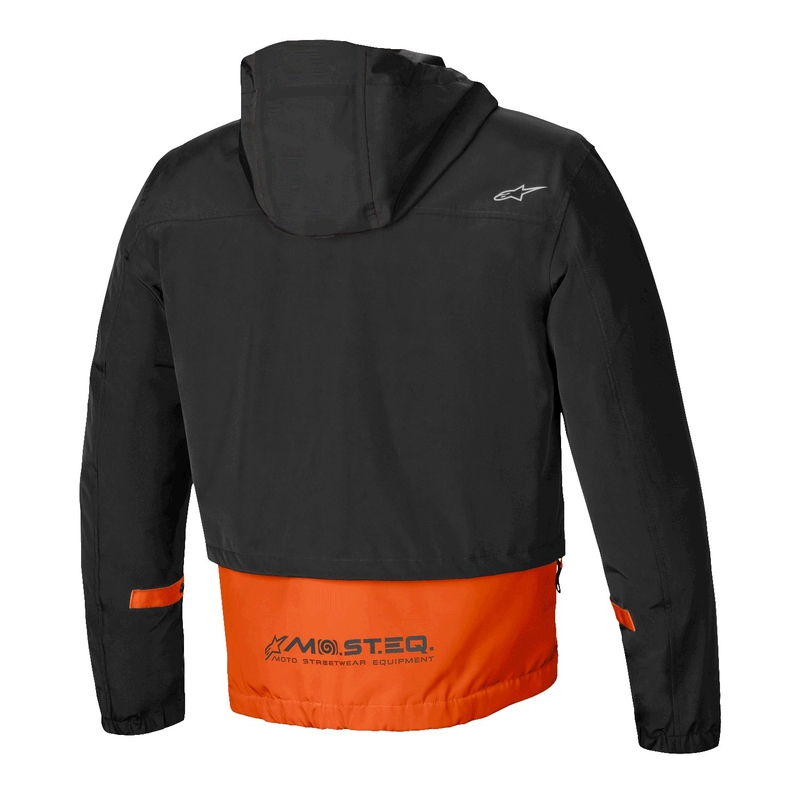Bunda na motorku Alpinestars Mootant Waterproof Parka černo-fluo oranžová