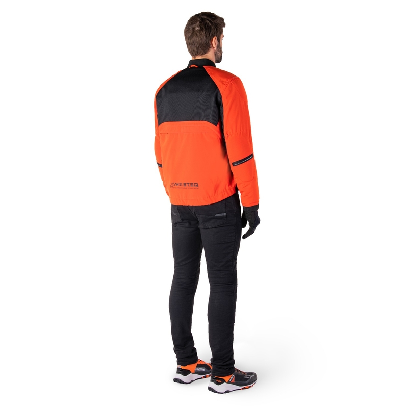 Bunda na motorku Alpinestars Mootant Waterproof Parka černo-fluo oranžová
