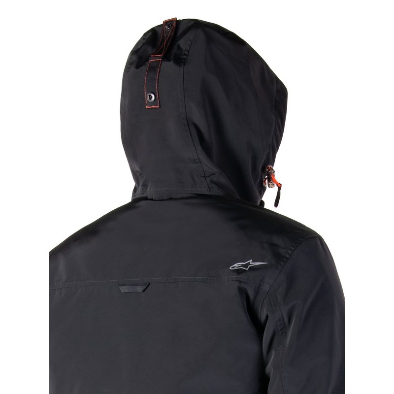 Bunda na motorku Alpinestars Mootant Waterproof Parka černo-fluo oranžová