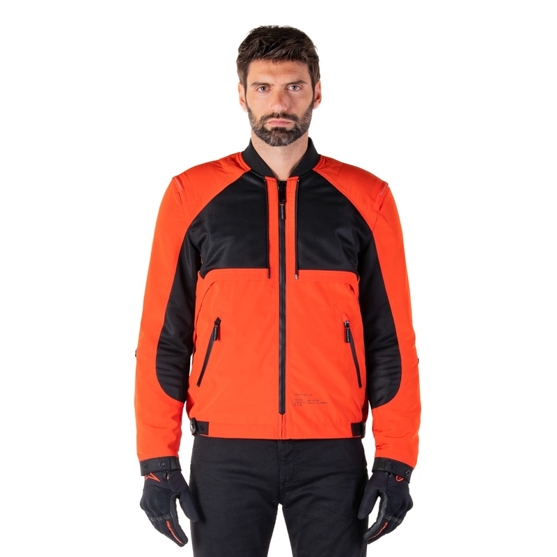 Bunda na motorku Alpinestars Mootant Waterproof Parka černo-fluo oranžová