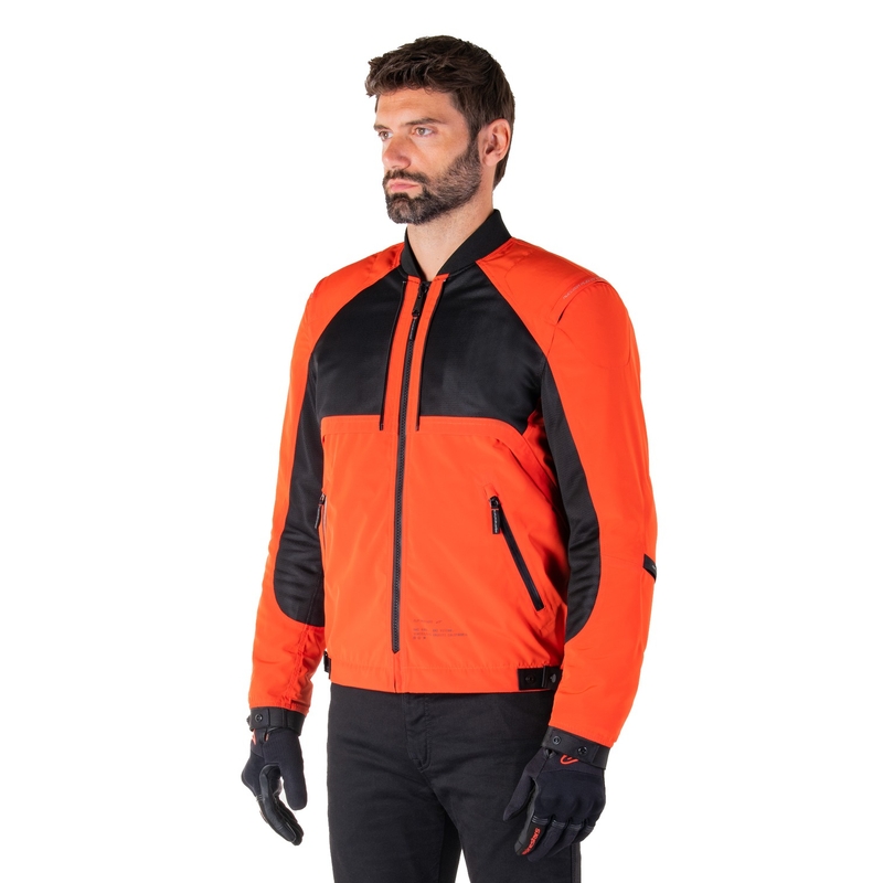 Bunda na motorku Alpinestars Mootant Waterproof Parka černo-fluo oranžová