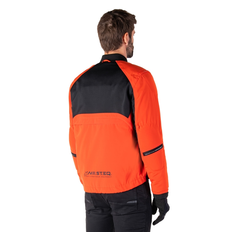 Bunda na motorku Alpinestars Mootant Waterproof Parka černo-fluo oranžová