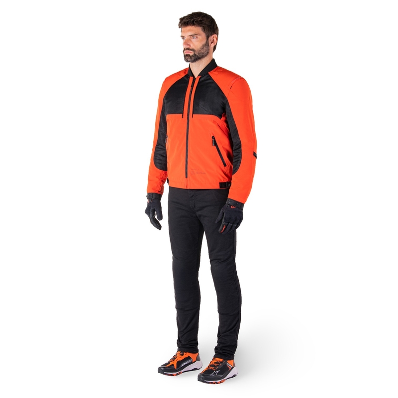 Bunda na motorku Alpinestars Mootant Waterproof Parka černo-fluo oranžová
