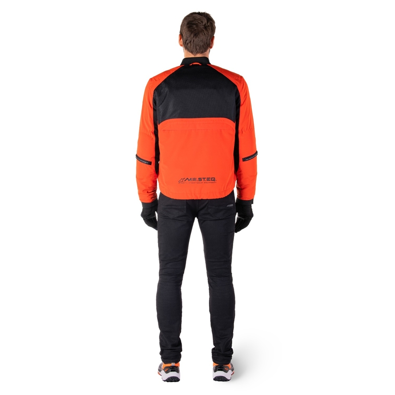 Bunda na motorku Alpinestars Mootant Waterproof Parka černo-fluo oranžová