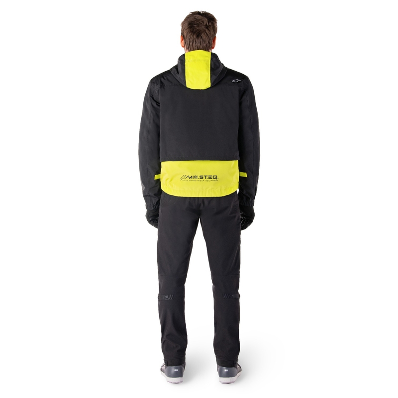Bunda na motorku Alpinestars Mootant Waterproof Parka černo-fluo žlutá