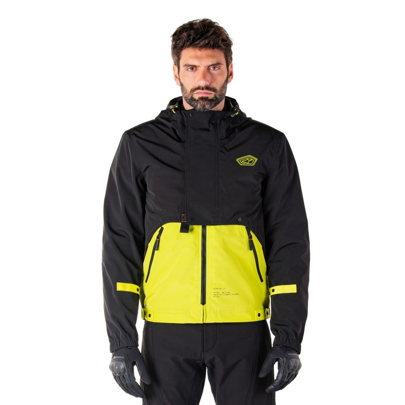 Bunda na motorku Alpinestars Mootant Waterproof Parka černo-fluo žlutá