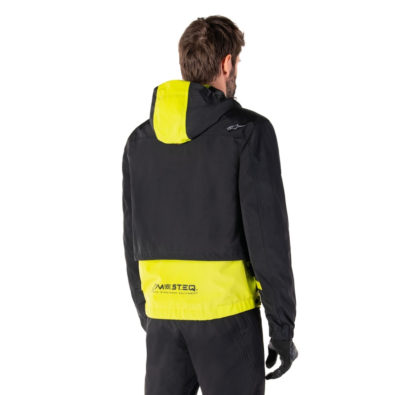 Bunda na motorku Alpinestars Mootant Waterproof Parka černo-fluo žlutá