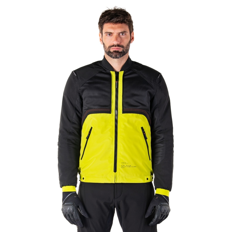 Bunda na motorku Alpinestars Mootant Waterproof Parka černo-fluo žlutá