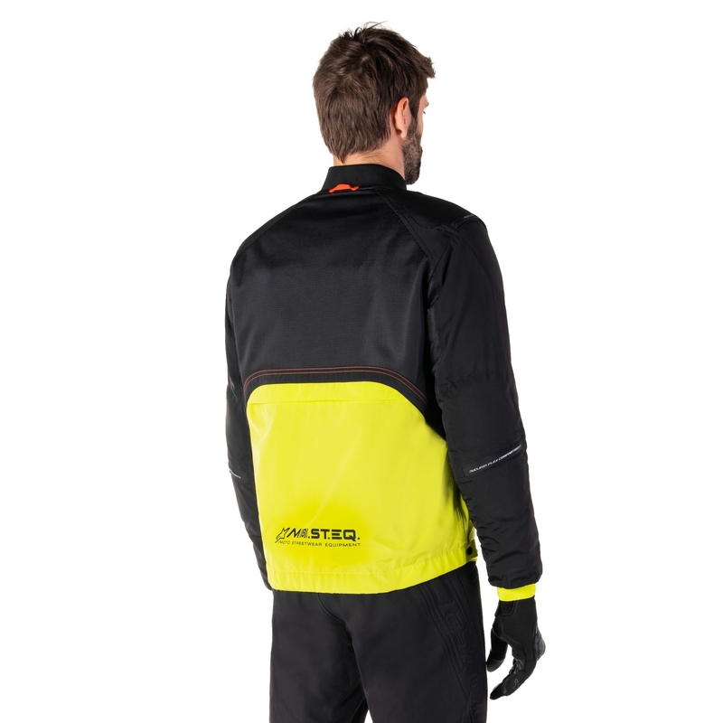 Bunda na motorku Alpinestars Mootant Waterproof Parka černo-fluo žlutá