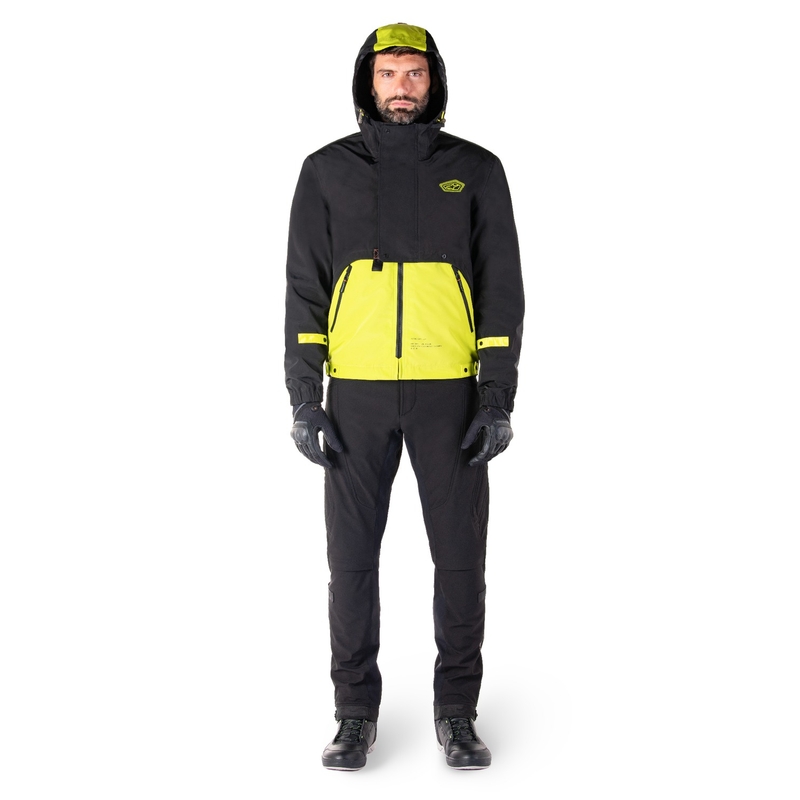 Bunda na motorku Alpinestars Mootant Waterproof Parka černo-fluo žlutá