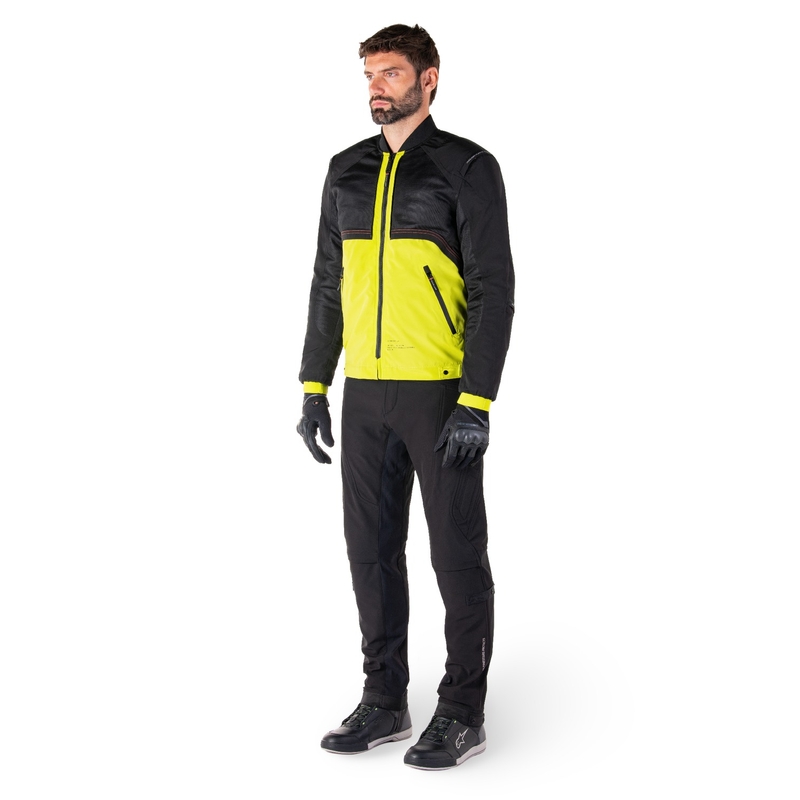Bunda na motorku Alpinestars Mootant Waterproof Parka černo-fluo žlutá