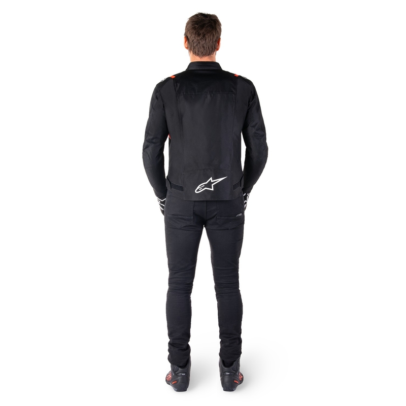 Bunda na motorku Alpinestars T-SPS 2 Waterproof černo-bílo-fluo červená